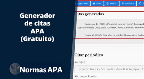 generador de estilo apa|Generador de citas APA gratuito [Versión 2024]